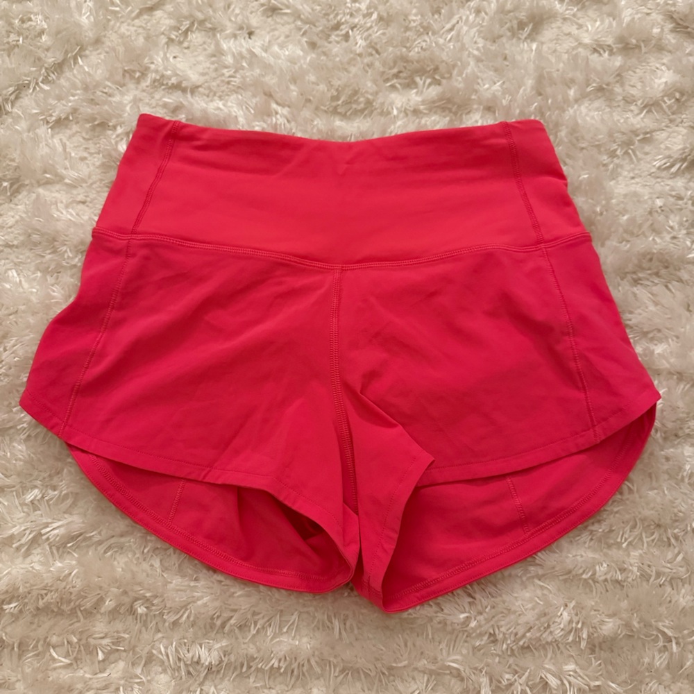 Lululemon Speed Up High-rise shorts 2.5 inch in lipgloss